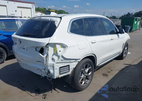 2022 BMW X3 Sdrive30I из США, поврежденный, VIN 5UX43DP06N9N13745